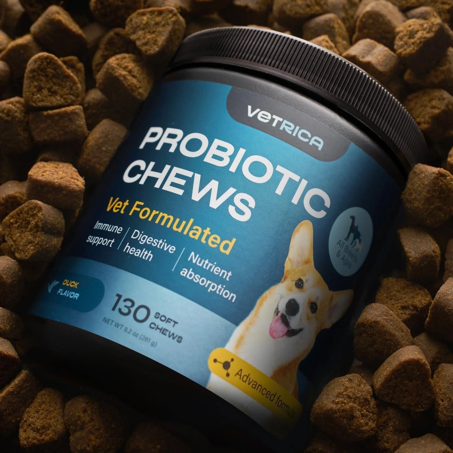 Probiotics for Dogs Dog Probiotic Chews for Digestive and Gut Health Dental Immune System Support Chewable Prebiotic Soft Treats Wild Yam Yeast Powder Diarrhea and Bowel Support Supplement