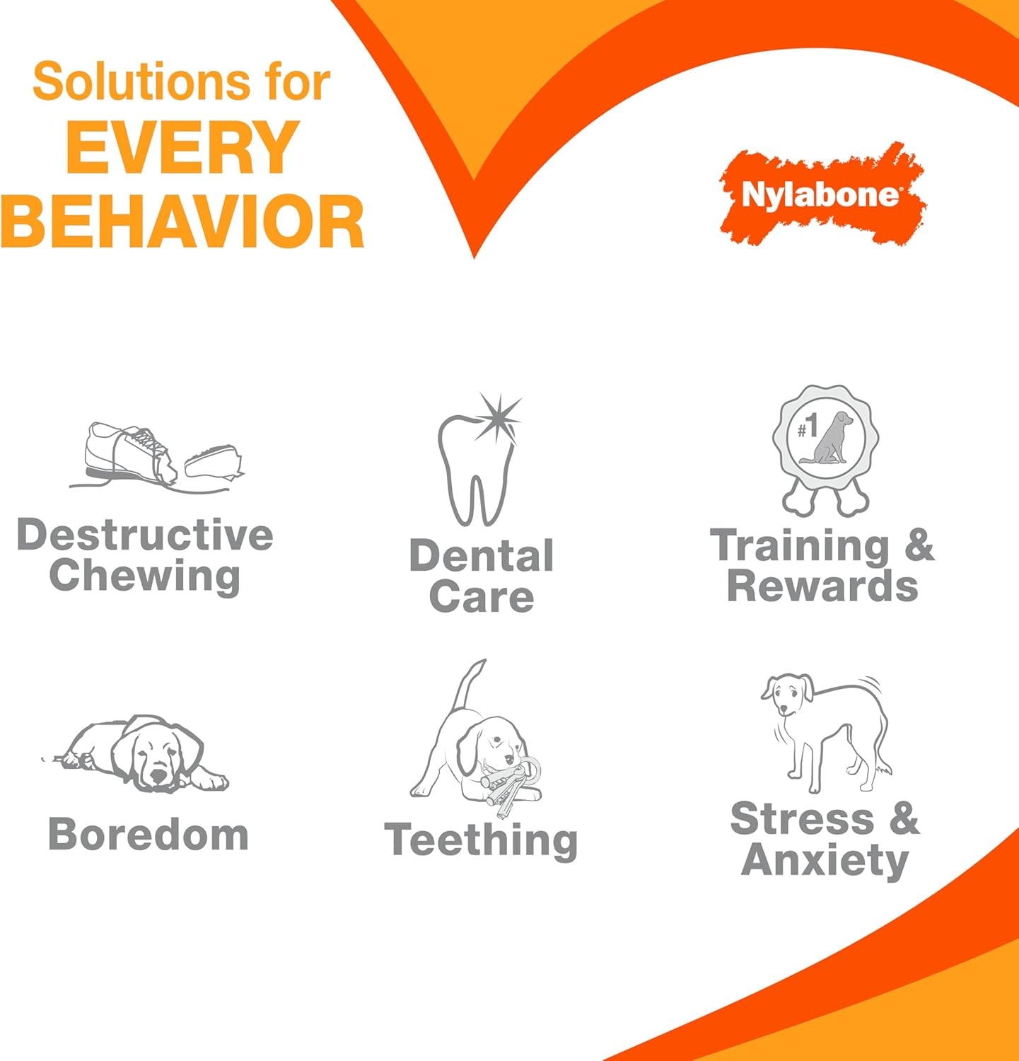 Nylabone Double Action Bone Power Chew Toy for Dogs, Dog Toys for Aggressive Chewers, Bacon Flavor, X-Large - 50+ Lbs, 1 Count