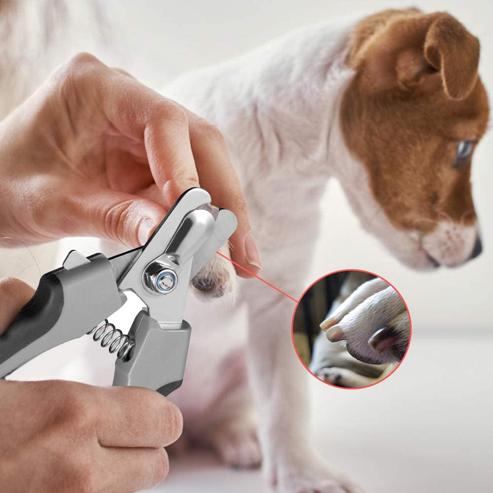 Tpotato Dog Nail Clippers,Dog Nail Trimmers for Large Breed Dog with Quick Sensor,Safari Professional Cat Nail Clipper with Safety Guard and Nail File.